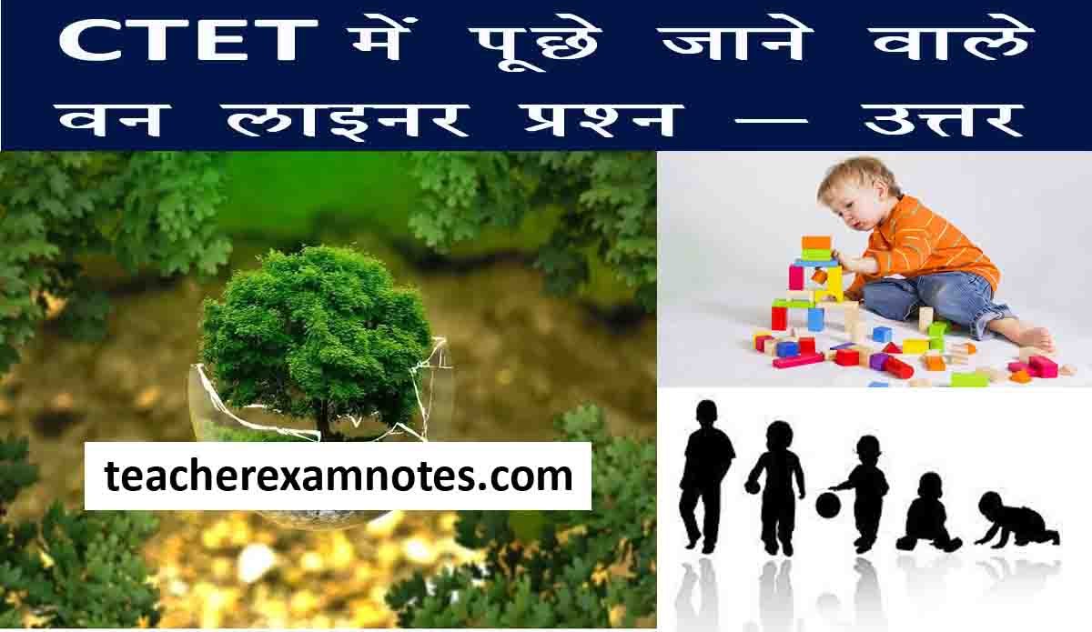 ctet-important-questions-in-hindi-one-liner