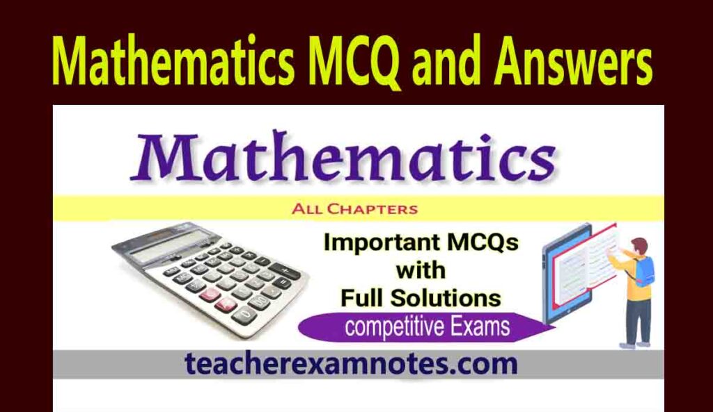 mathematics mcq in hindi for competitive